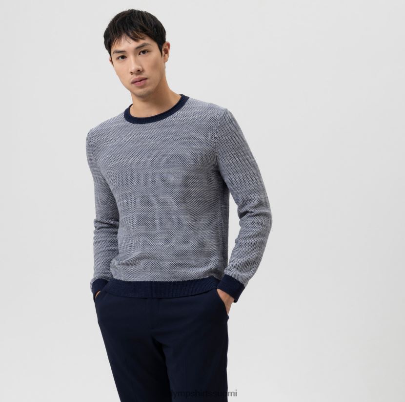 vaatetus OLYMP neuleet moderni istuvuus, villapaita pyöreä pääntie, meri 24N6D1783