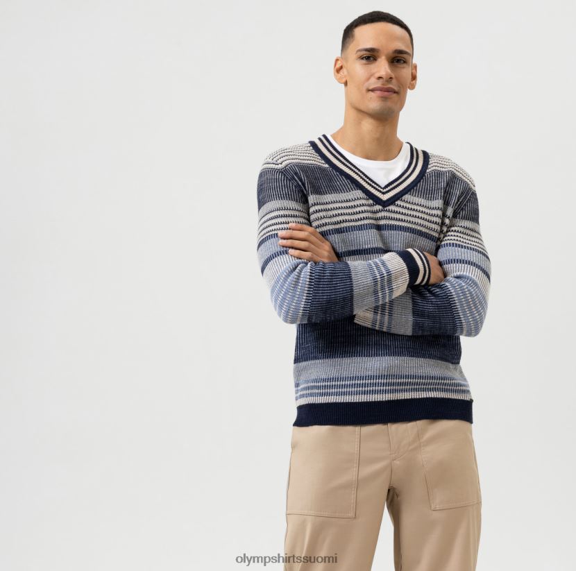 vaatetus OLYMP neuleet moderni istuvuus, villapaita v-pääntie, meri 24N6D1750