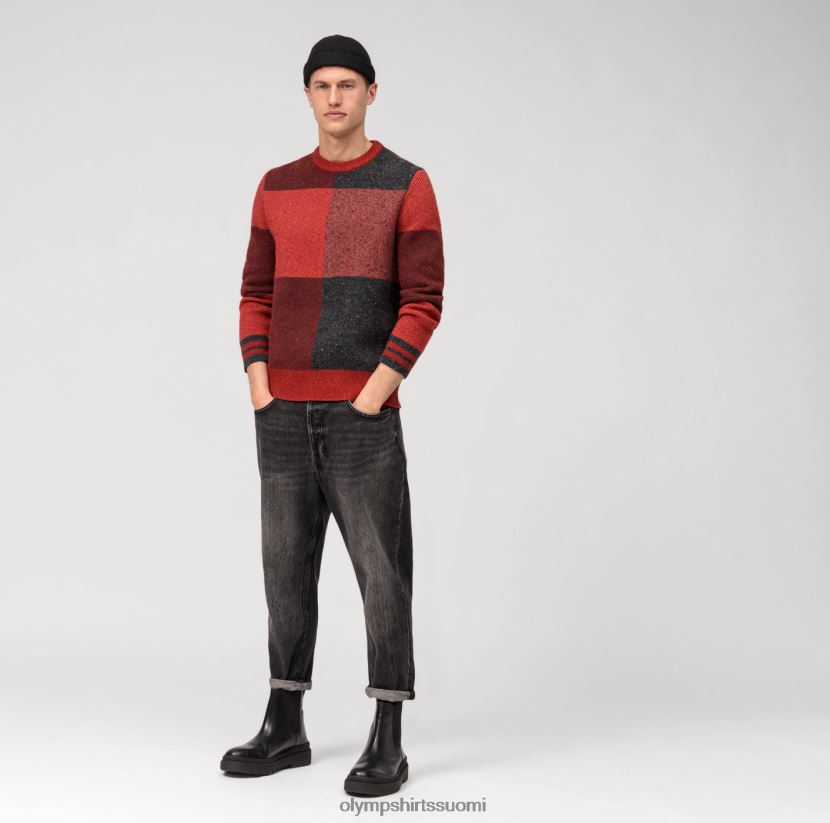 vaatetus OLYMP rento neulepusero, bordeaux 24N6D1781