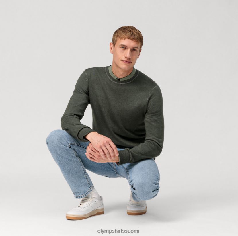 vaatetus OLYMP rento neulepusero, harmaa vihreä 24N6D1816