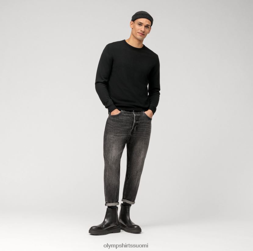 vaatetus OLYMP rento neulepusero, musta 24N6D1806