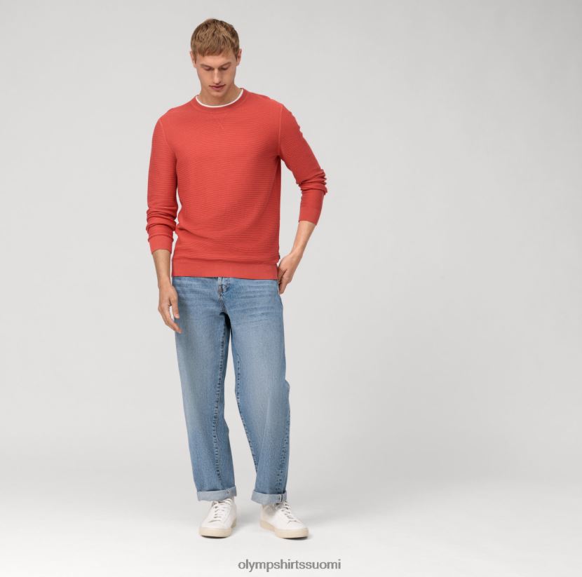 vaatetus OLYMP rento neulepusero, punainen oranssi 24N6D1821