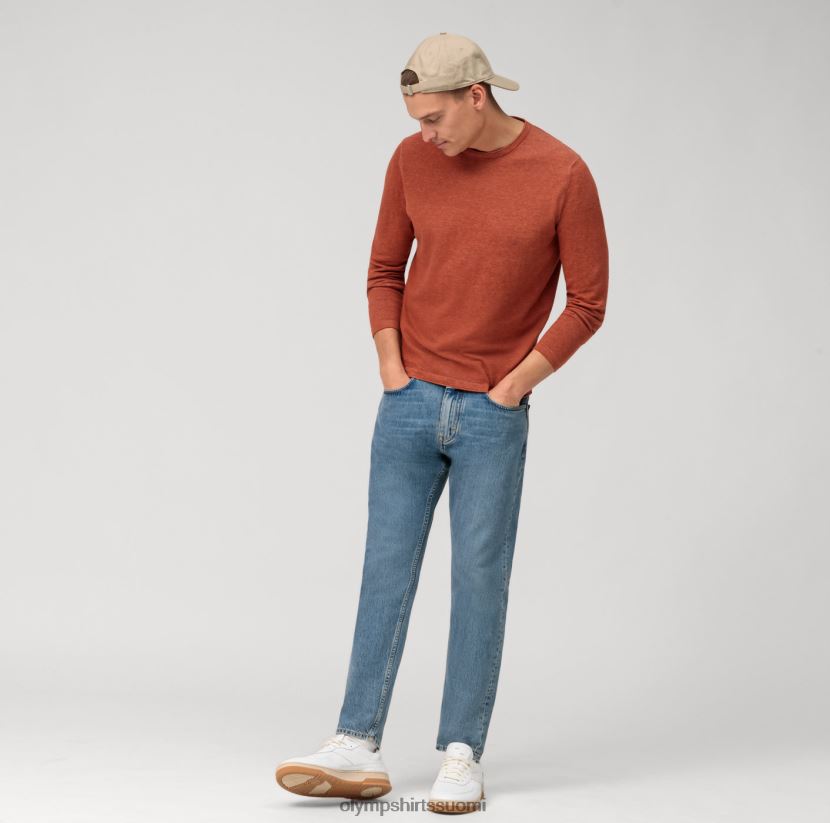 vaatetus OLYMP rento neulepusero, punaruskea 24N6D1817