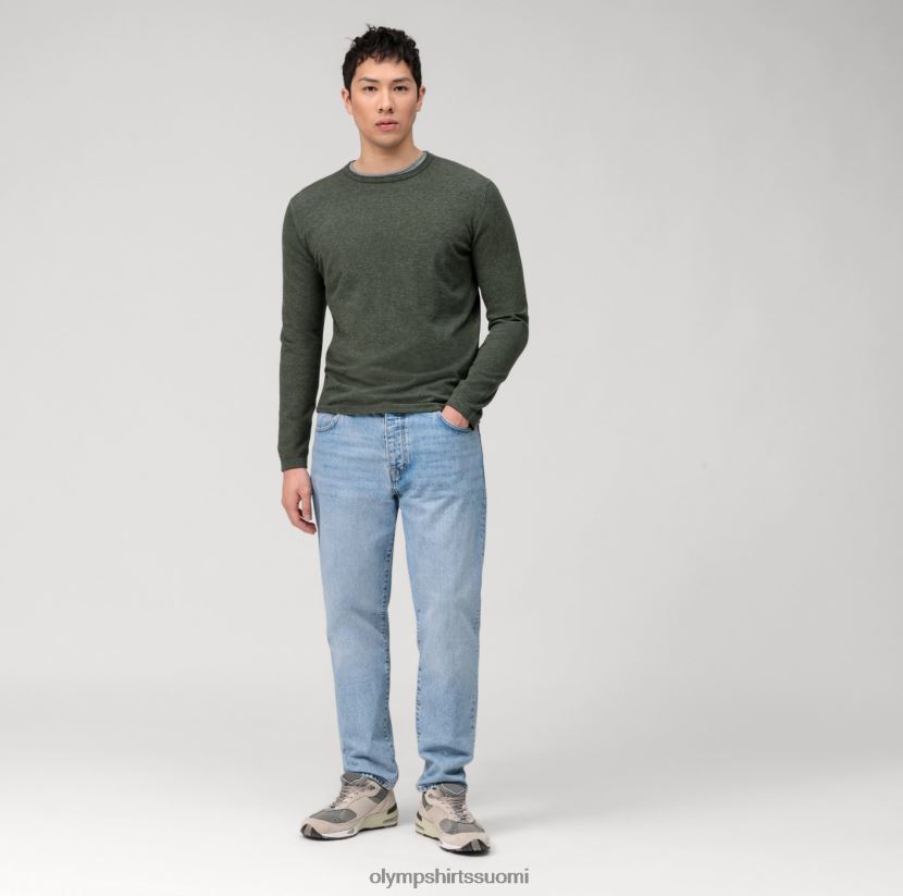 vaatetus OLYMP rento neulepusero, tummanvihreä 24N6D1796