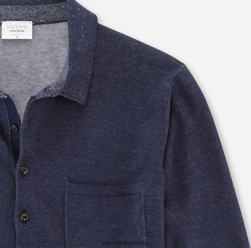 vaatetus OLYMP tason viisi neuleet body fit, poolo kaulus, meri 24N6D1759