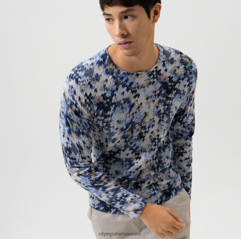 vaatetus OLYMP tason viisi neuleet body fit, villapaita miehistöpääntie, meri 24N6D1748