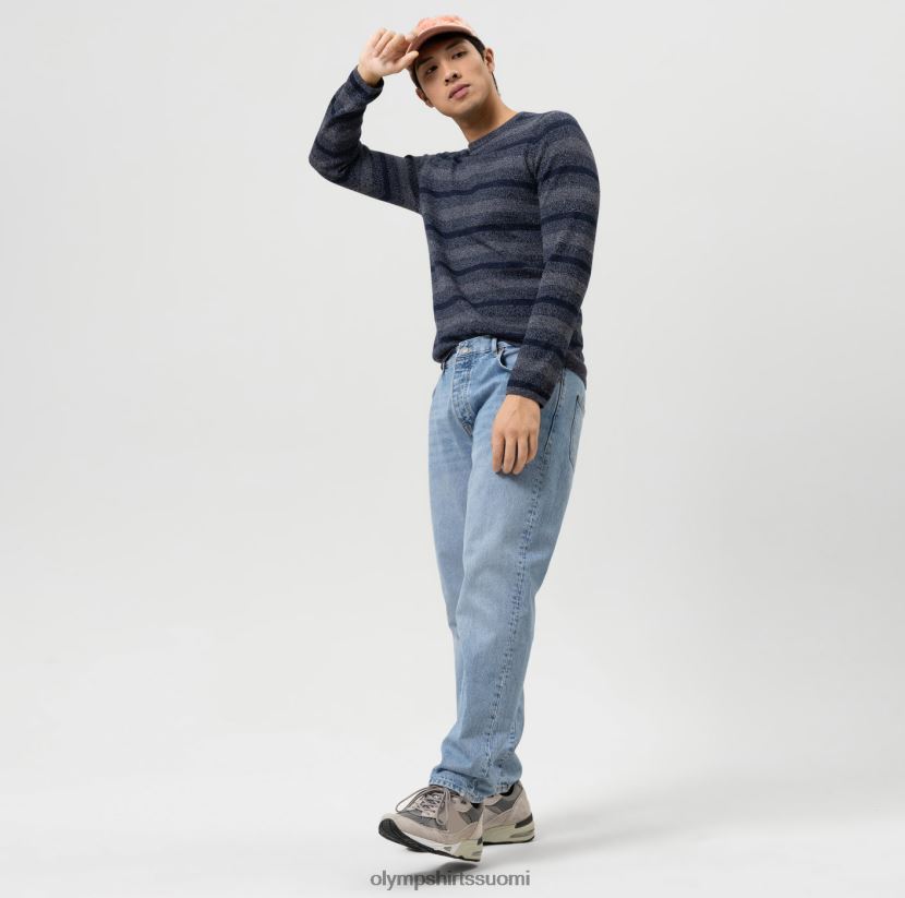 vaatetus OLYMP tason viisi neuleet body fit, villapaita miehistöpääntie, meri 24N6D1756