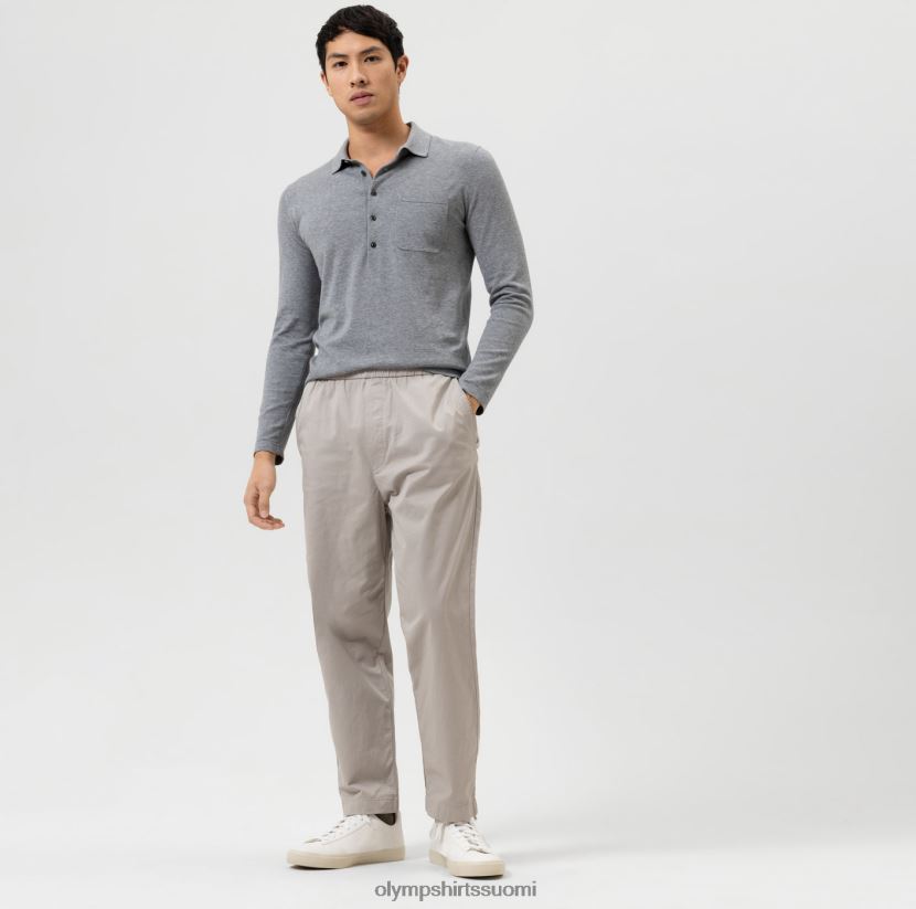 vaatetus OLYMP viidennen tason neule body fit, poolokaulus, hopeanharmaa 24N6D1752