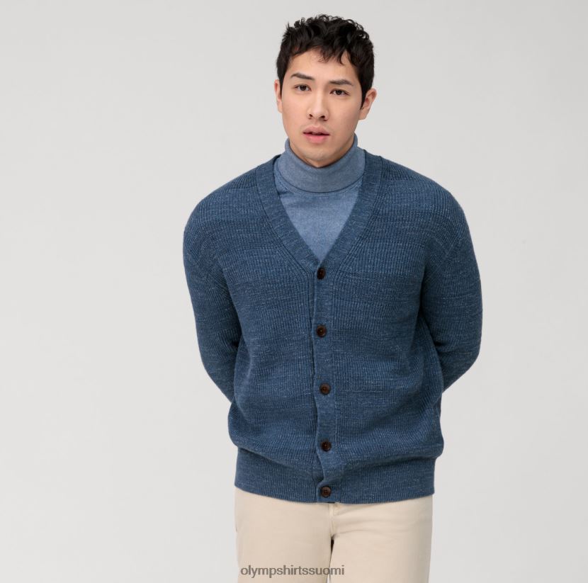 vaatetus OLYMP rento neuletakki, savunsininen 24N6D1934