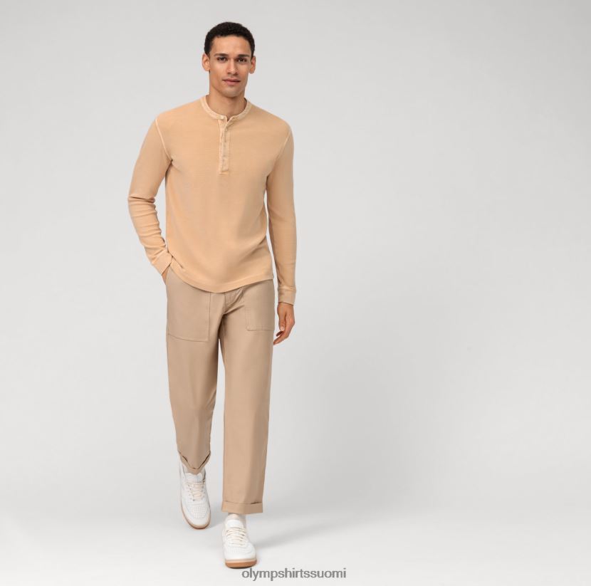 vaatetus OLYMP rento jersey pitkähihainen poolo, luonnollinen 24N6D2117