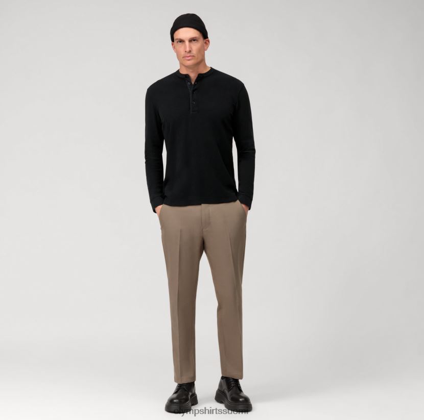 vaatetus OLYMP rento jersey pitkähihainen poolo, musta 24N6D2131