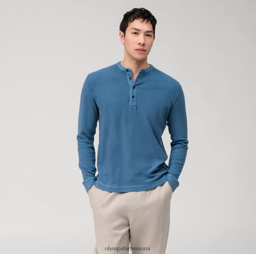 vaatetus OLYMP rento jersey pitkähihainen poolo, savunsininen 24N6D2129