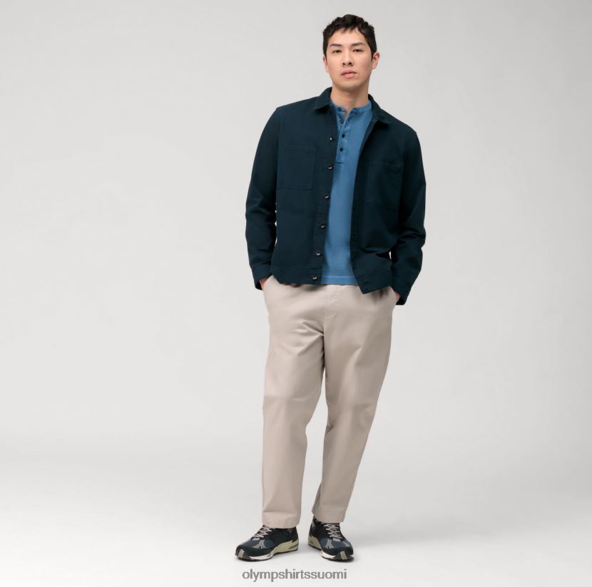 vaatetus OLYMP rento jersey pitkähihainen poolo, savunsininen 24N6D2129