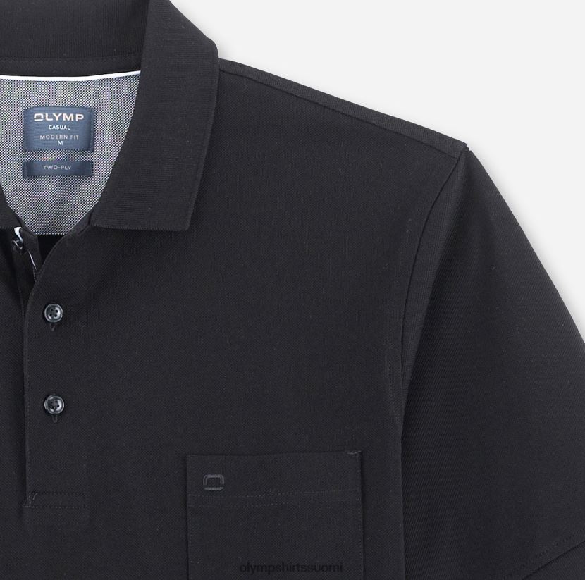 vaatetus OLYMP rento moderni istuvuus, poolo, musta 24N6D2067