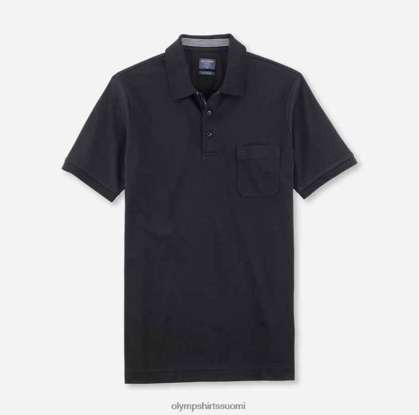 vaatetus OLYMP rento moderni istuvuus, poolo, musta 24N6D2074