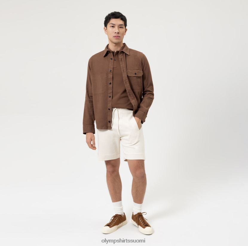 vaatetus OLYMP taso viisi rento vartalomalli, poolo, ruskea 24N6D2099