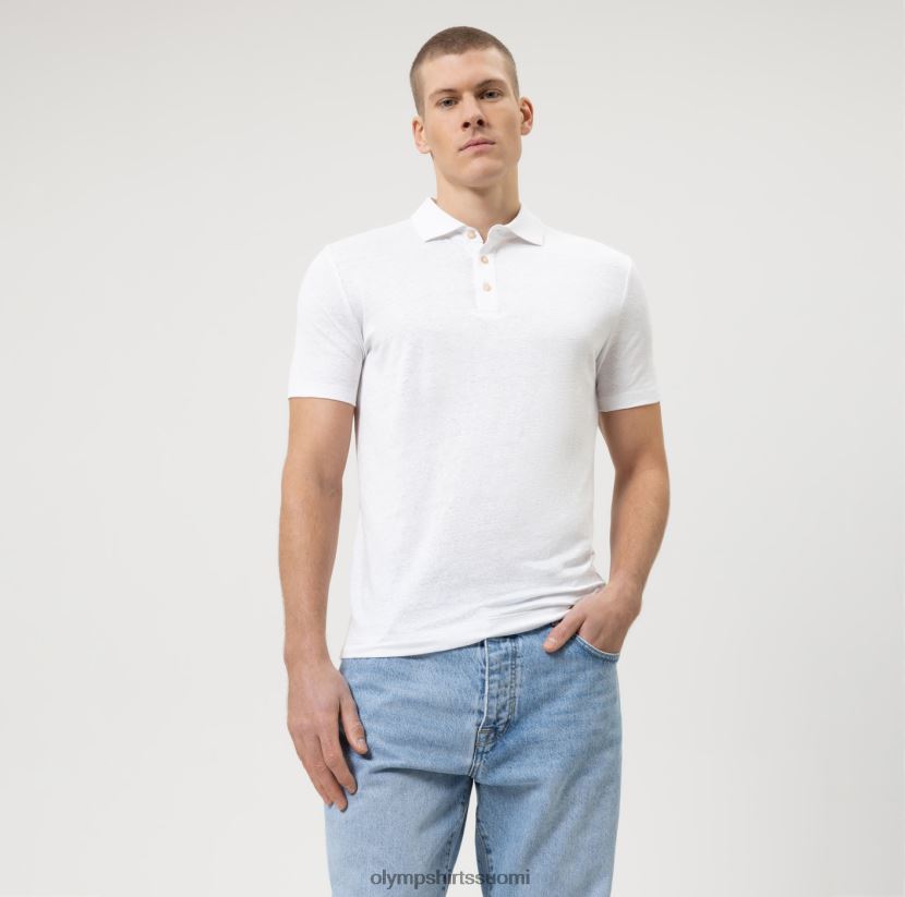 vaatetus OLYMP tason viisi rento body-istuvuus, poolo, luonnonvalkoinen 24N6D2148