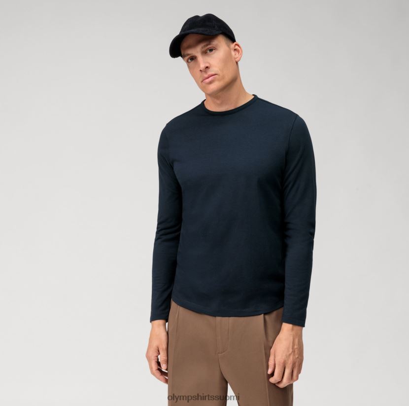 vaatetus OLYMP rento jersey pitkähihainen t-paita, meri 24N6D2033