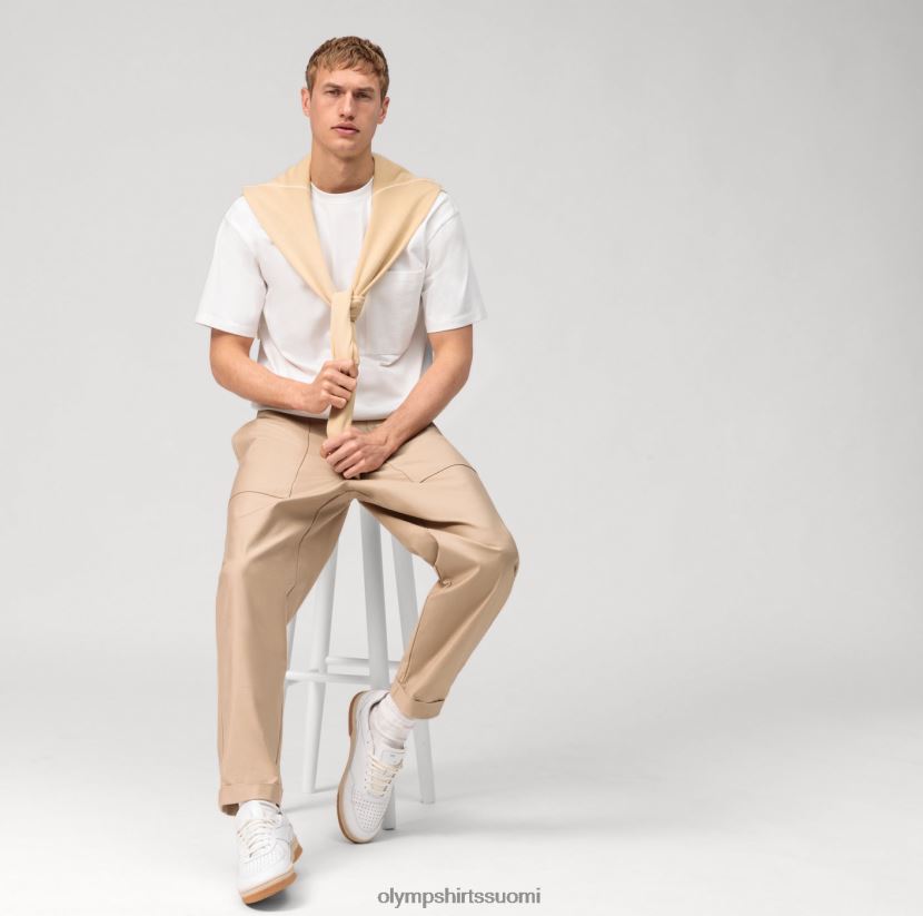 vaatetus OLYMP rento jersey, t-paita, luonnonvalkoinen 24N6D2045