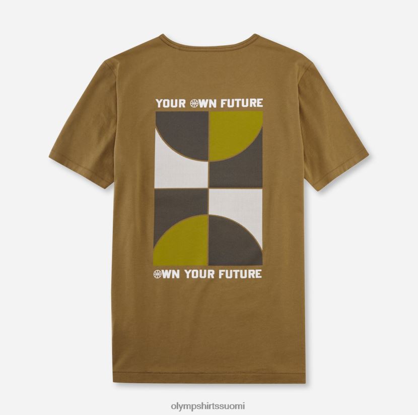 vaatetus OLYMP rento moderni malli, t-paita, khaki 24N6D2001