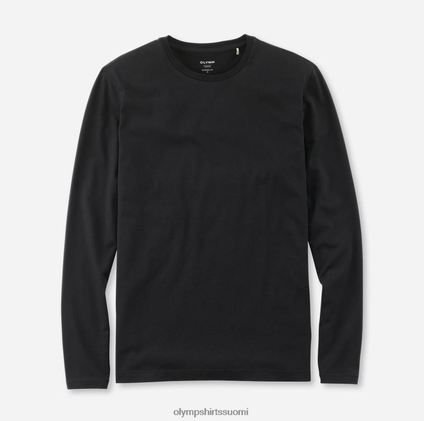vaatetus OLYMP rento moderni malli, t-paita, musta 24N6D2066