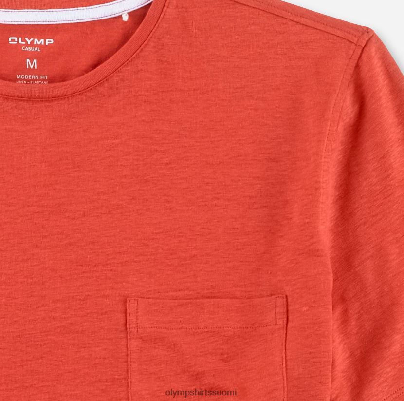 vaatetus OLYMP rento moderni malli, t-paita, tiilenpunainen 24N6D2047