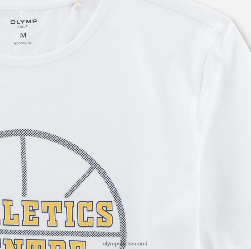 vaatetus OLYMP rento moderni malli, t-paita, valkoinen 24N6D1997