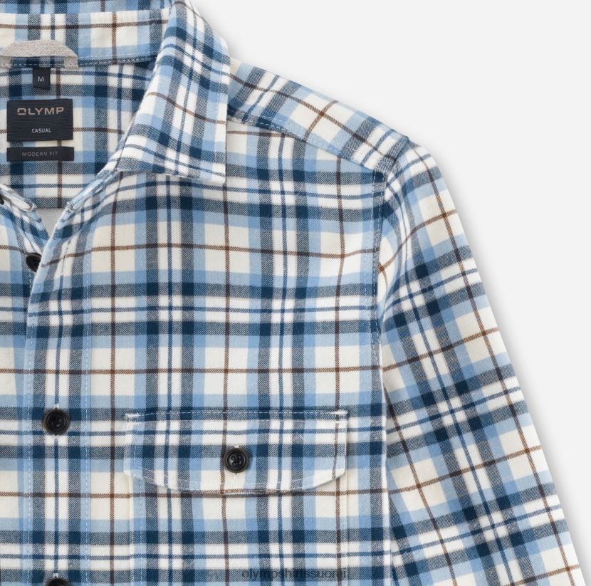 vaatetus OLYMP rento overshirt, rento paita, kent, bleu 24N6D1970