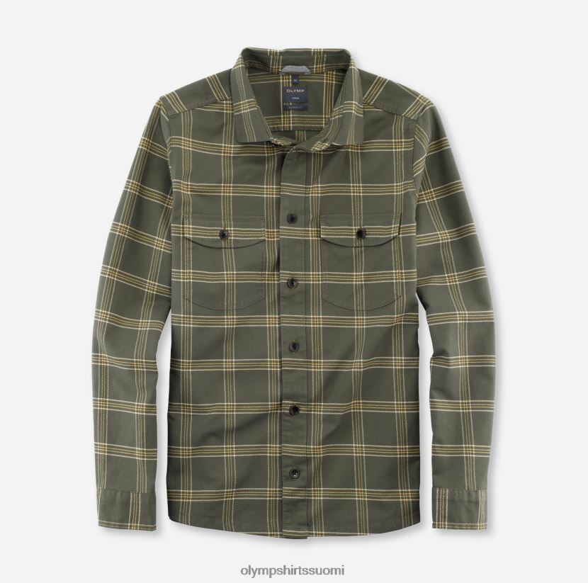 vaatetus OLYMP rento overshirt, rento paita, kent, oliivi 24N6D1982