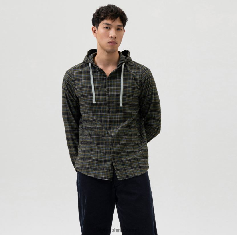 vaatetus OLYMP taso viisi smart casual overshirt, casual paita, huppu, oliivi 24N6D1979