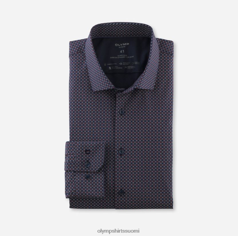 vaatetus OLYMP ei. kuusi 24/7 super ohut, bisnespaita, moderni kent, punainen 24N6D74