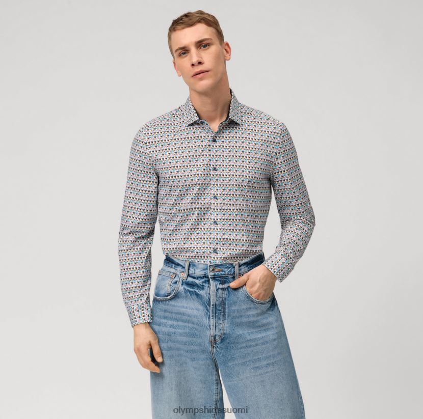 vaatetus OLYMP ei. kuusi 24/7 super ohut, bisnespaita, moderni kent, smaragdi 24N6D20