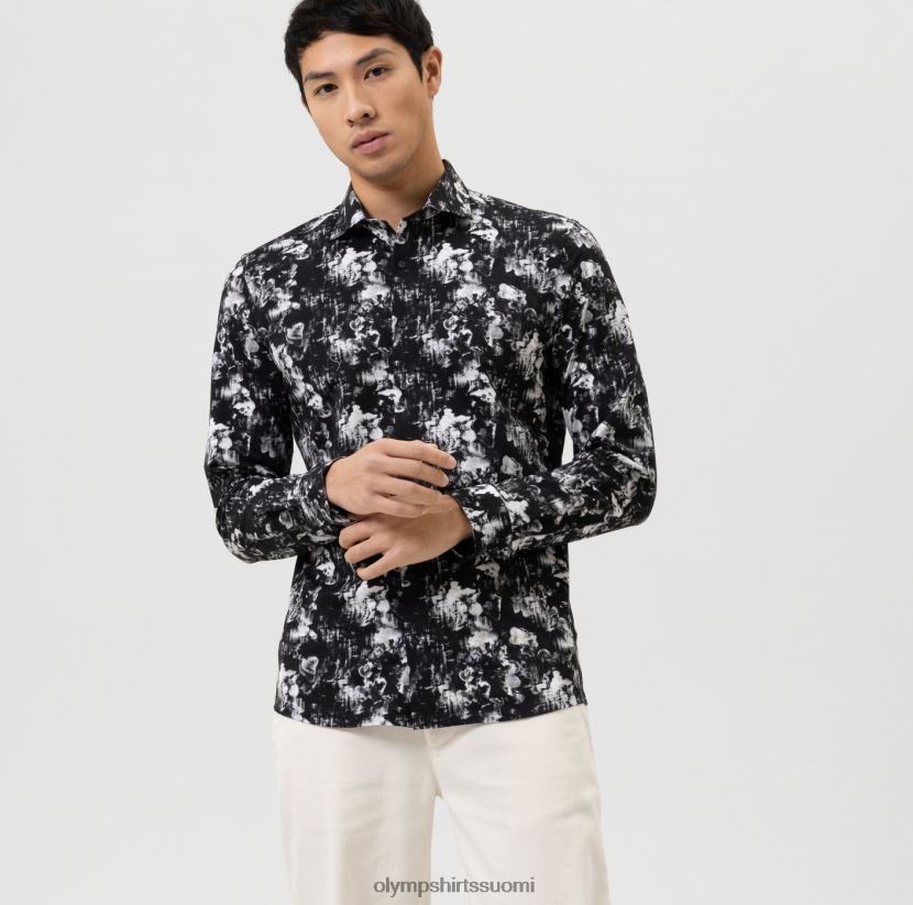 vaatetus OLYMP ei. kuusi 24/7 super slim, business paita, kent, musta 24N6D171