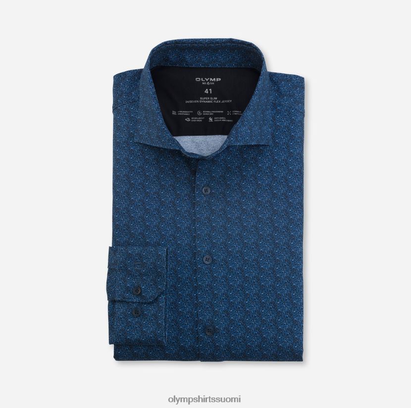 vaatetus OLYMP ei. kuusi 24/7 super slim, business paita, pitkähihainen extra pitkä, kent, savunsininen 24N6D333