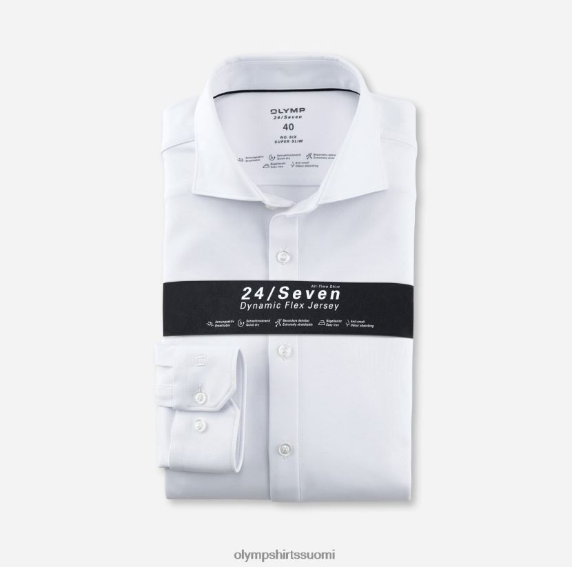 vaatetus OLYMP ei. kuusi 24/7 super slim, business paita, pitkähihainen extra pitkä, kent, valkoinen 24N6D335