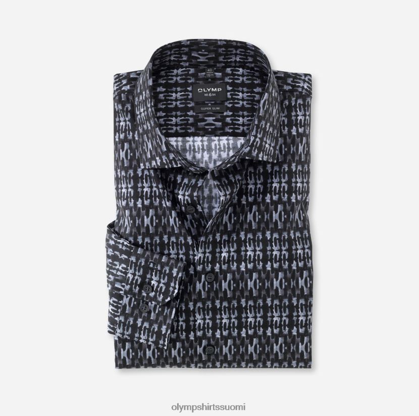 vaatetus OLYMP ei. kuusi super ohut, bisnespaita, moderni kent, musta 24N6D132