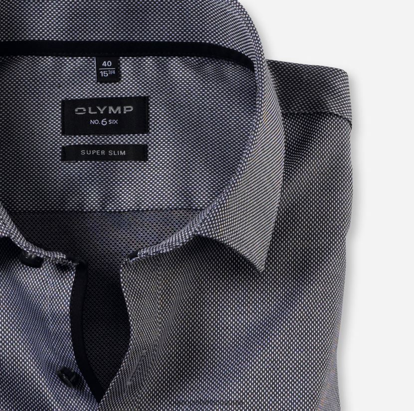 vaatetus OLYMP ei. kuusi super ohut, bisnespaita, moderni kent, musta 24N6D227