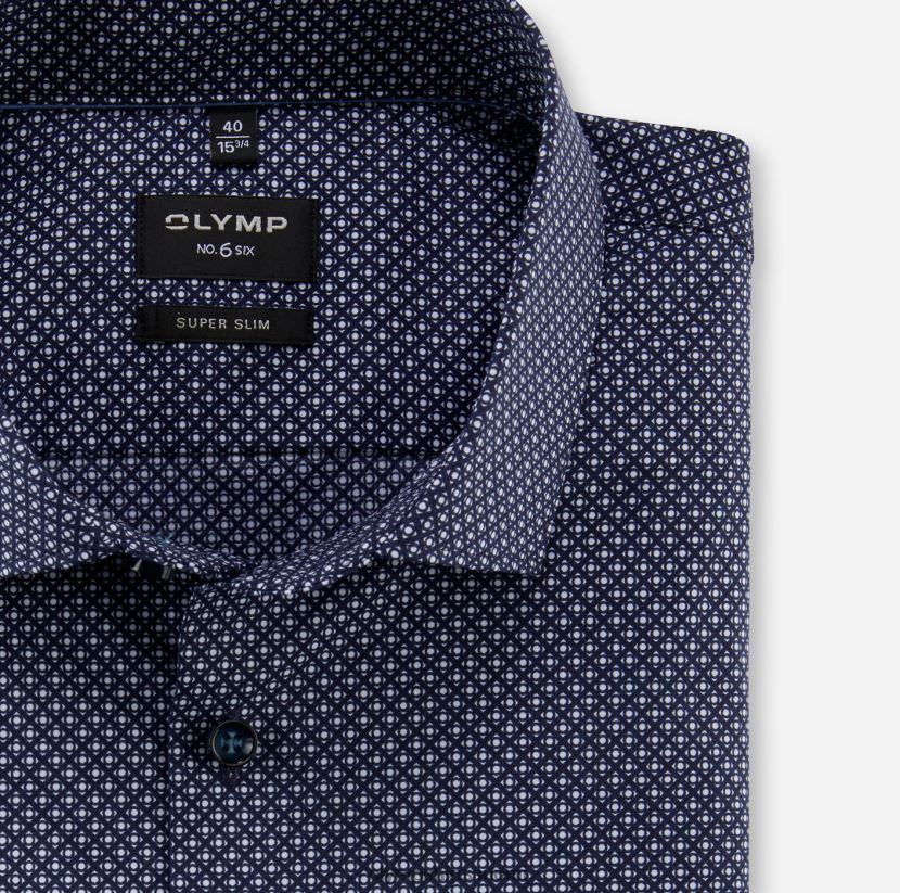 vaatetus OLYMP ei. kuusi superohut, bisnespaita, pitkähihainen erikoispitkä, moderni kent, meri 24N6D323