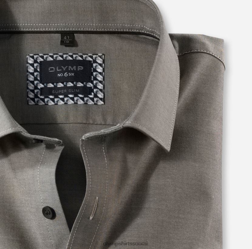 vaatetus OLYMP ei. kuusi superohut, bisnespaita, pitkähihainen erikoispitkä, moderni kent, ruskea 24N6D326