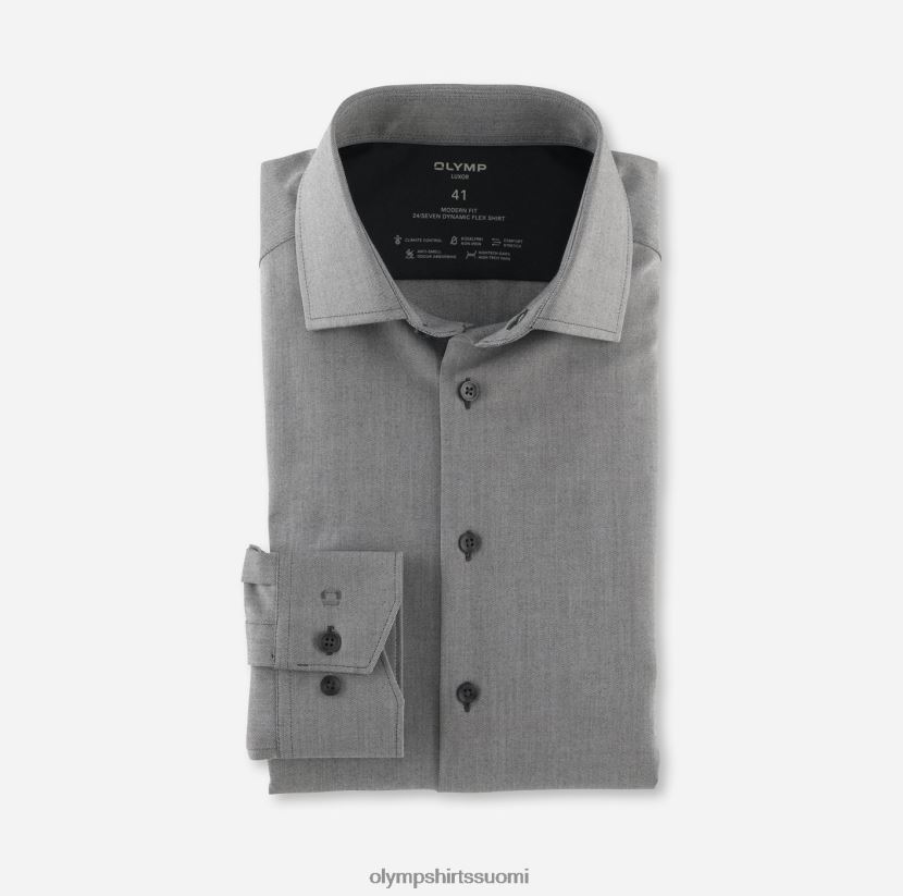 vaatetus OLYMP luxor 24/7 moderni istuvuus, bisnespaita, globaali kent, antrasiitti 24N6D1182