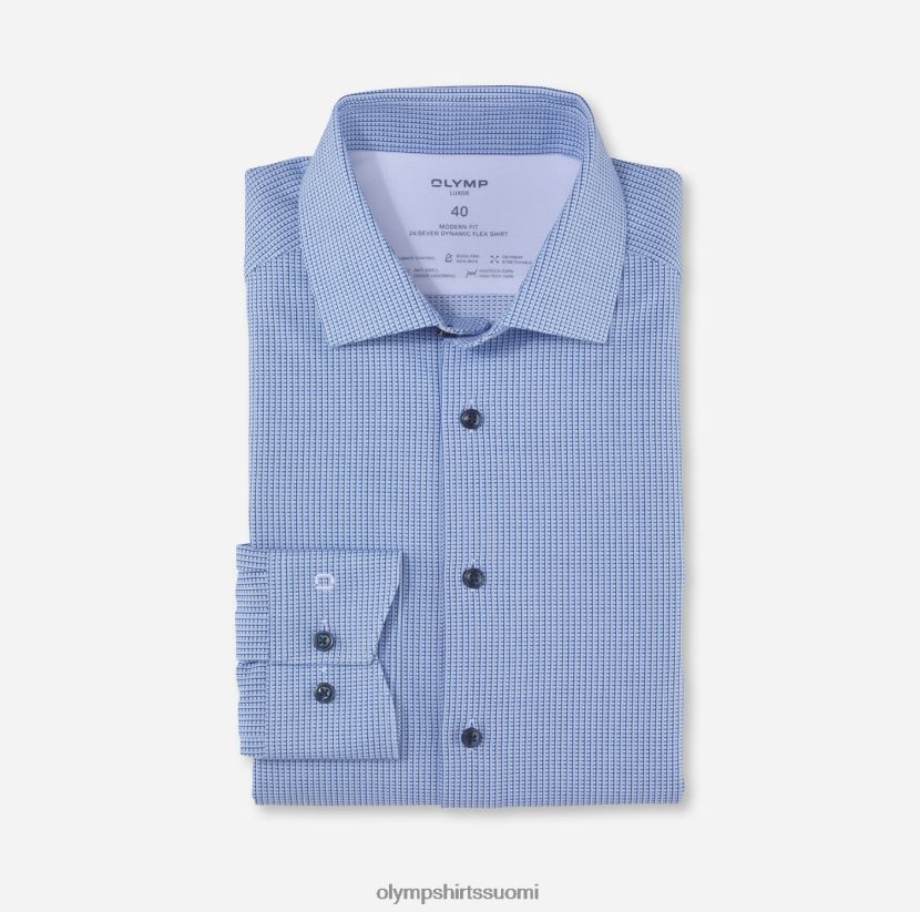 vaatetus OLYMP luxor 24/7 moderni istuvuus, bisnespaita, globaali kent, bleu 24N6D1053