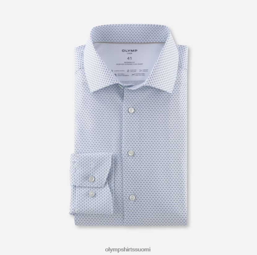 vaatetus OLYMP luxor 24/7 moderni istuvuus, bisnespaita, globaali kent, bleu 24N6D1138