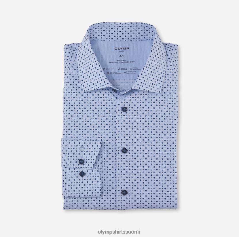 vaatetus OLYMP luxor 24/7 moderni istuvuus, bisnespaita, globaali kent, bleu 24N6D1141