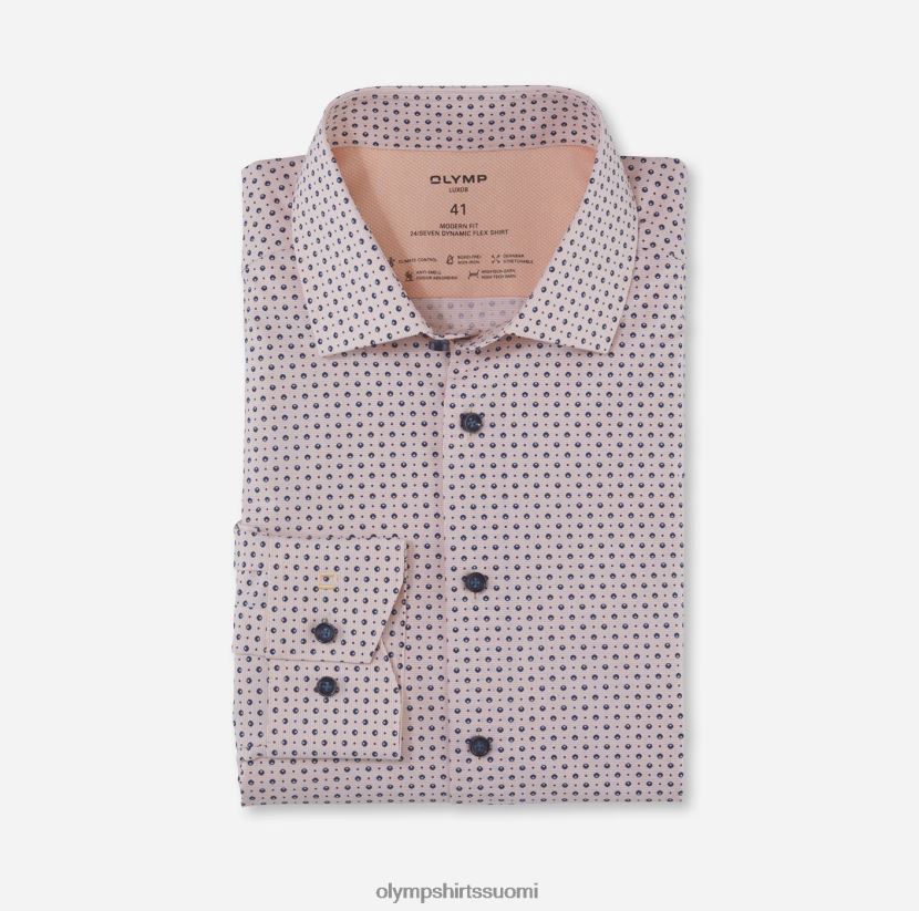 vaatetus OLYMP luxor 24/7 moderni istuvuus, bisnespaita, globaali kent, mandariini 24N6D1166