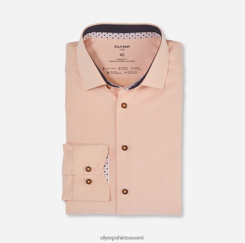 vaatetus OLYMP luxor 24/7 moderni istuvuus, bisnespaita, globaali kent, mandariini 24N6D1245