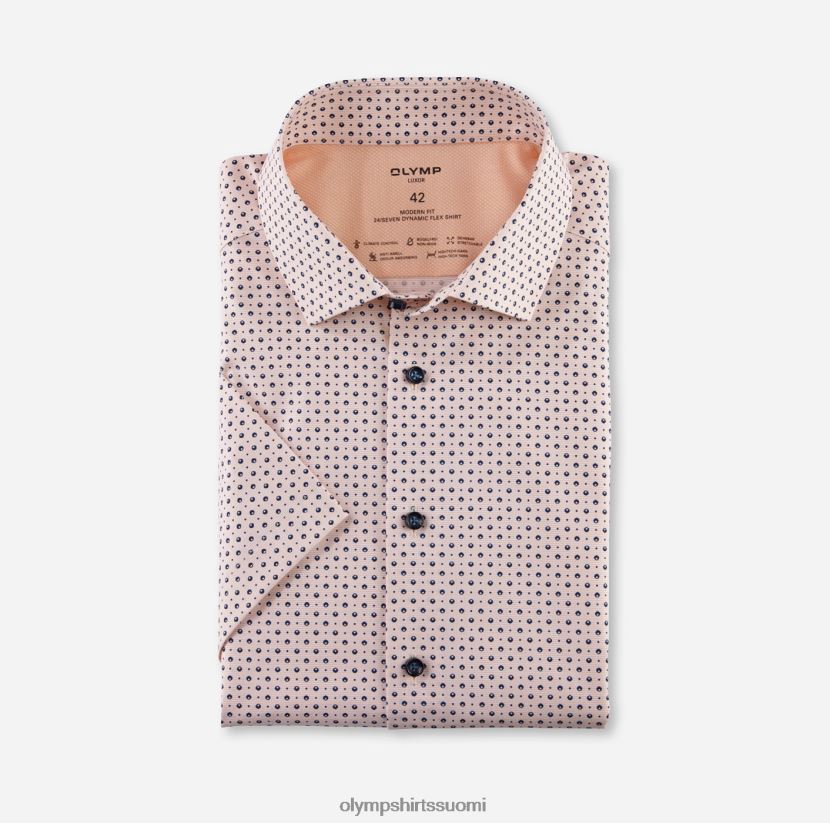 vaatetus OLYMP luxor 24/7 moderni istuvuus, bisnespaita, globaali kent, mandariini 24N6D1252