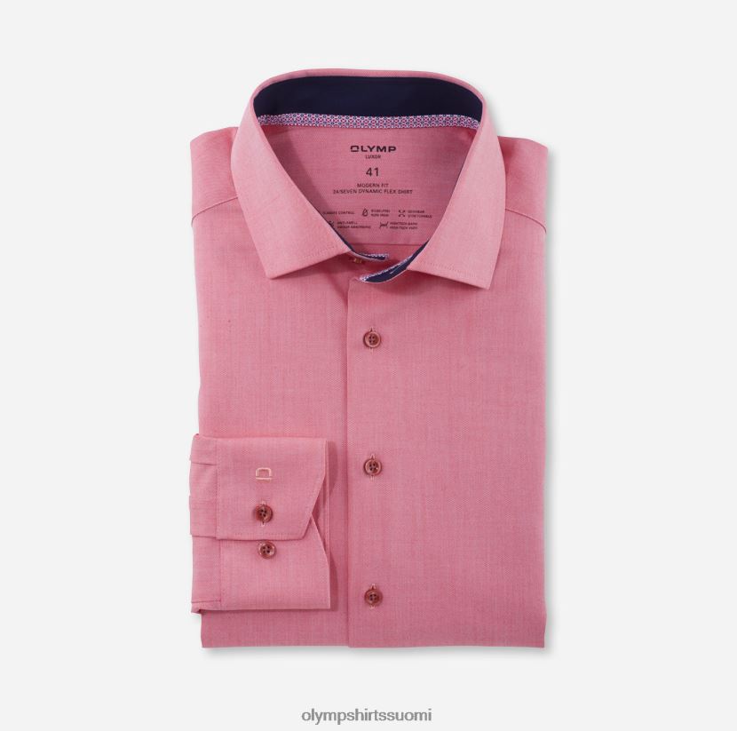 vaatetus OLYMP luxor 24/7 moderni istuvuus, bisnespaita, globaali kent, punainen 24N6D1113