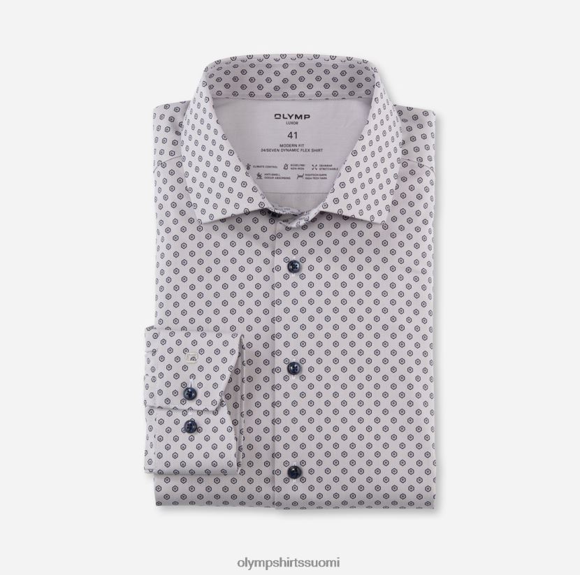 vaatetus OLYMP luxor 24/7 moderni istuvuus, bisnespaita, globaali kent, taupe 24N6D1076