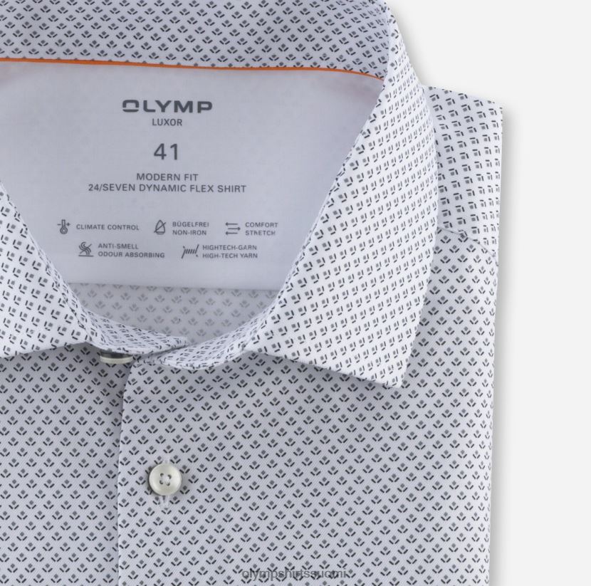 vaatetus OLYMP luxor 24/7 moderni istuvuus, bisnespaita, global kent, musta 24N6D1305