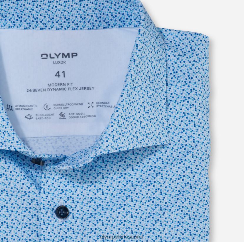 vaatetus OLYMP luxor 24/7 moderni istuvuus, bisnespaita, kent, aqua 24N6D1204